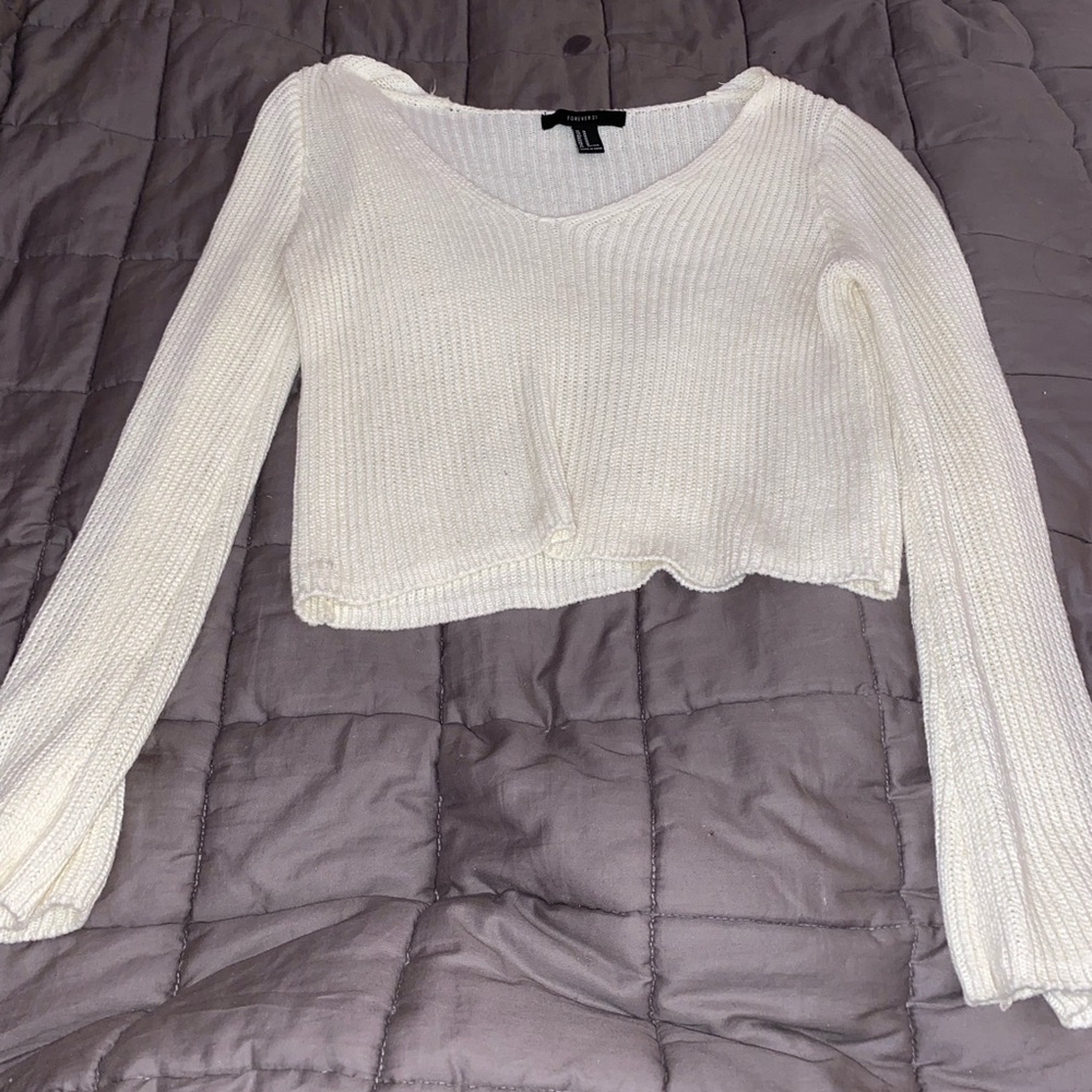 Forever 21 crop top long sleeve